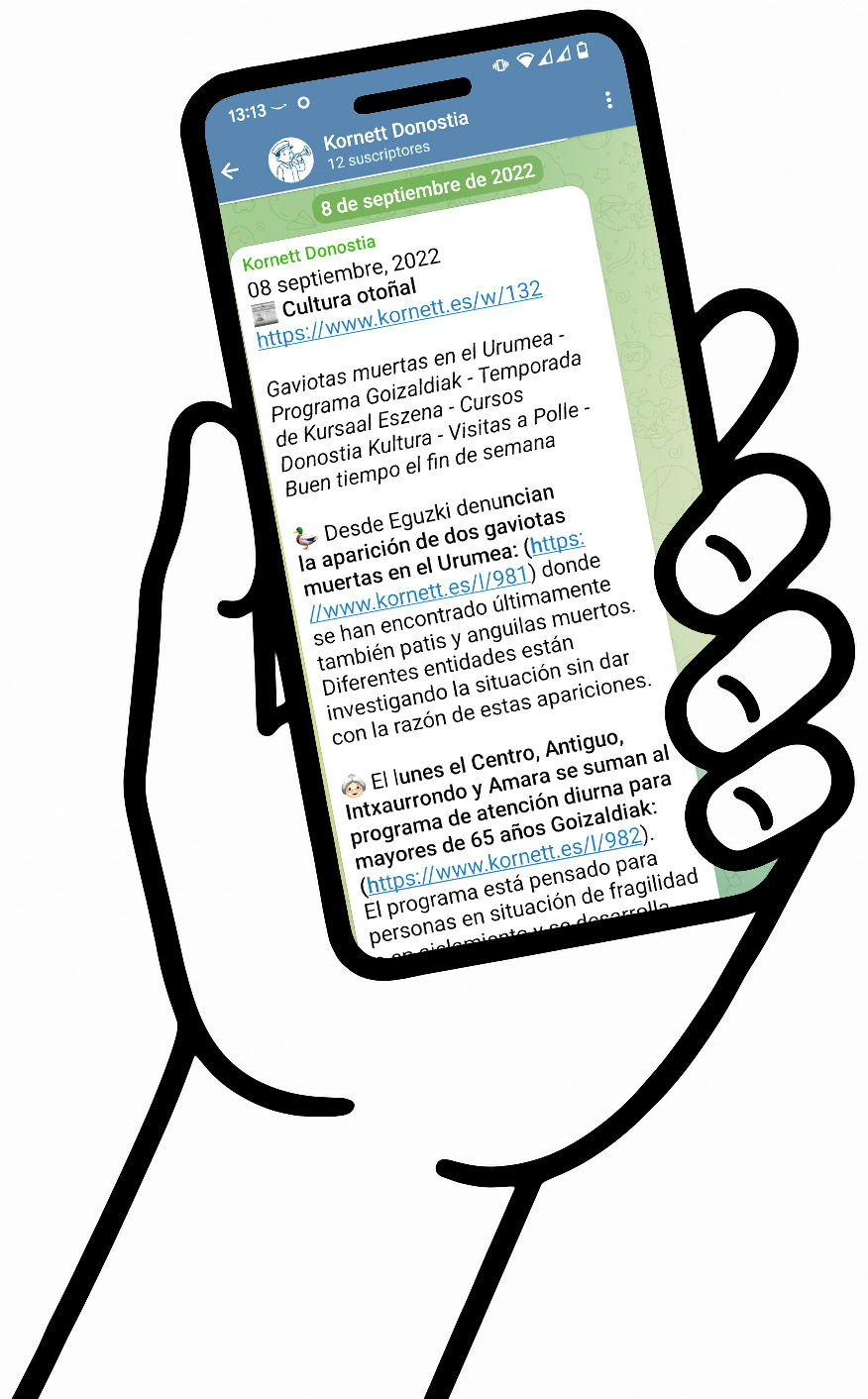 Suscríbete a Kornett por Telegram