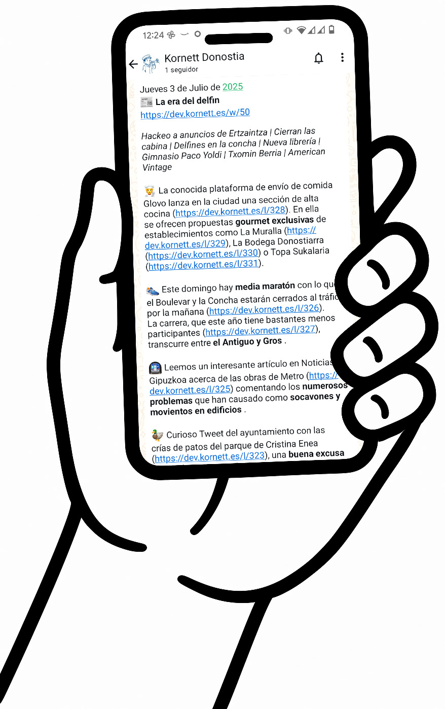 Suscríbete a Kornett por WhatsApp